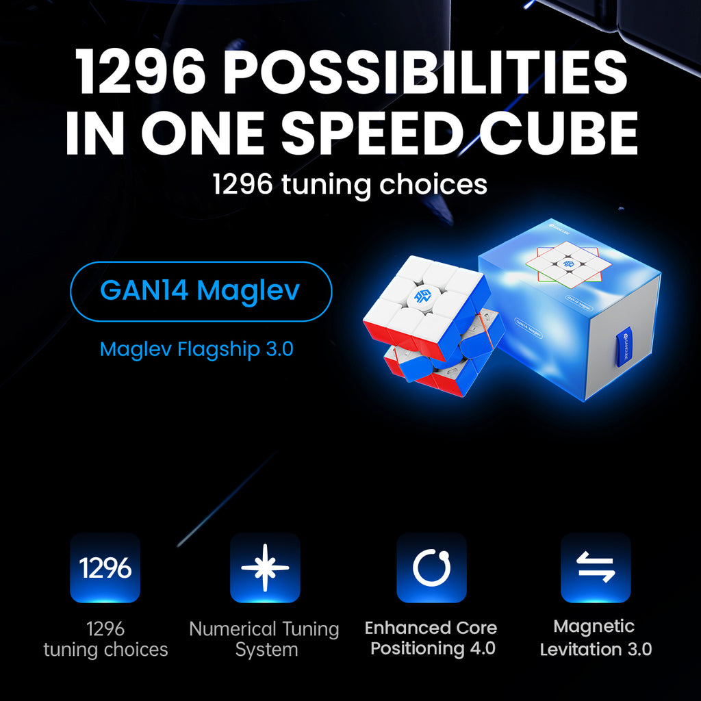 gan 14 pro maglev 3x3 stickerless frosted